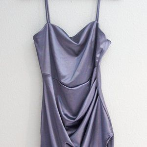 Windsor Satin Wrapped Mini Dress